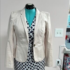 H&M Blush Pink Blazer Structured Suit Jacket